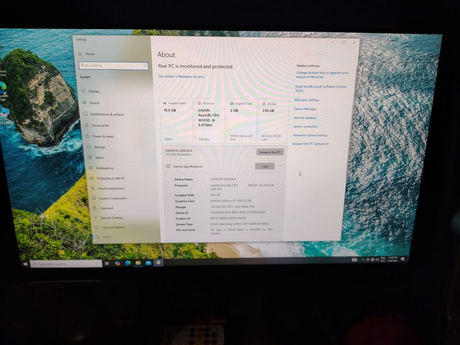 Calculator gamming plus monitor