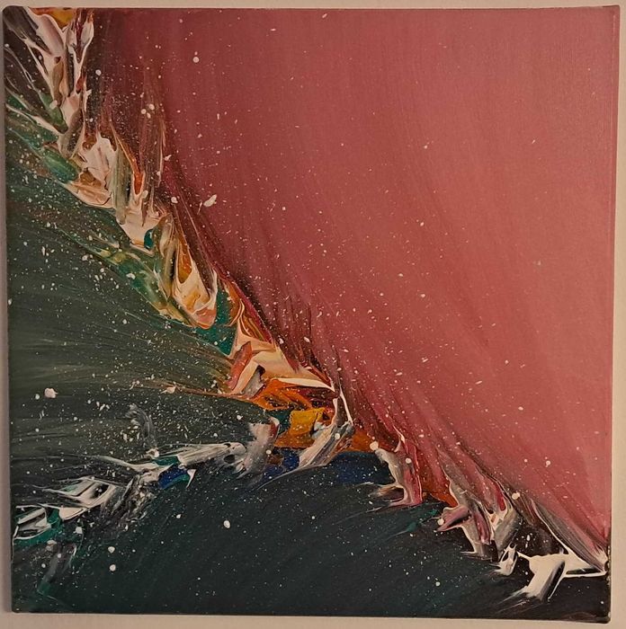 Arta abstracta,tablou pictat manual