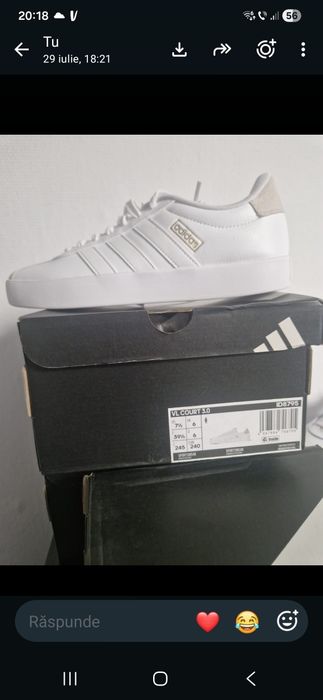 Vand lot 10 buc, Adidas nr 39.5 cu 24.5 cm