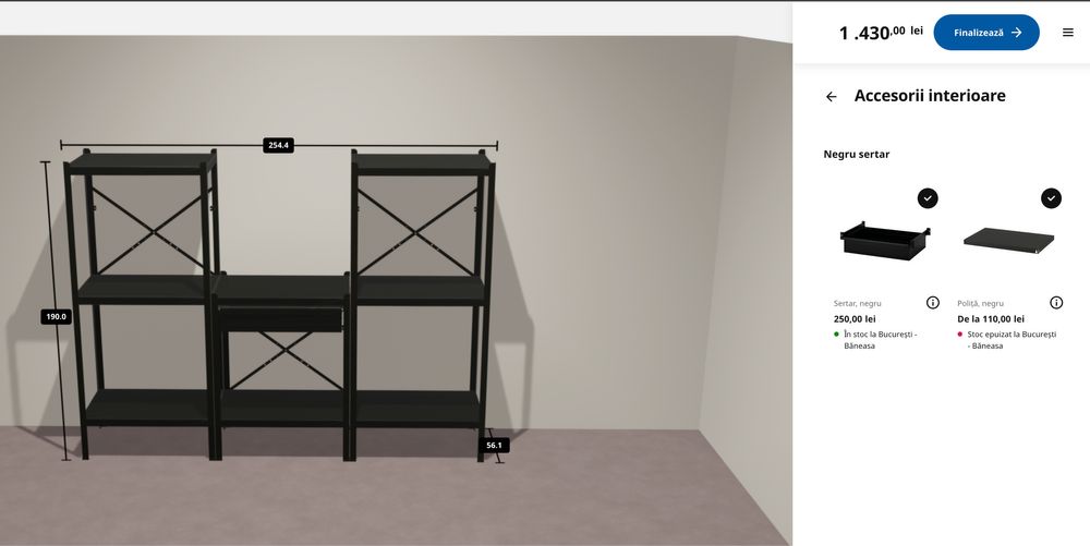 Rafturi Premium IKEA BROR