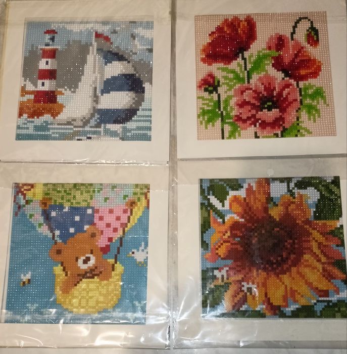 Картина алмазная вышивка готовая, 20х20