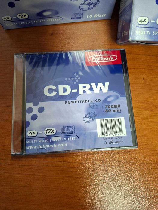 CD-RW Fullmark – презаписваеми компактдискове, 6€/кутия от 10 диска