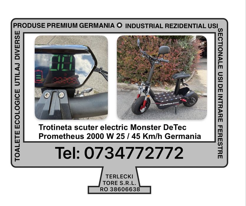 TROTINETA SCUTER ELECTRIC DeTec  Prometehus  Monster 2000 W Germania