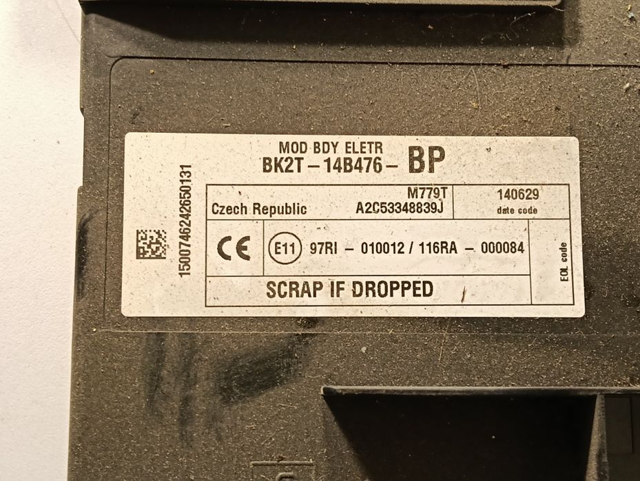 Запалителен комплект ECU + BCM + ключ Ford Transit Custom 2.2 TDCi / BK21-12A650-AC