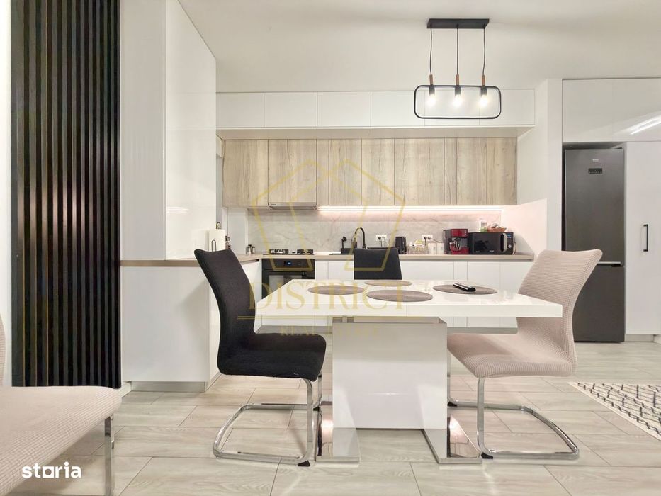 Apartament cu 3 camere mobilat si utlat, 70 mp utili, in Giroc la etaj
