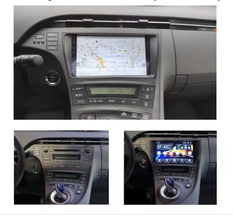 Navigatie Dedicata Toyota Prius 3 cu Android si CarPlay