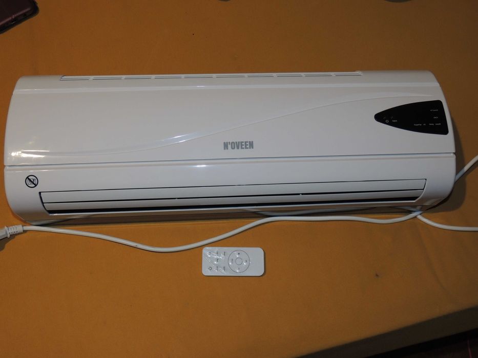 Aeroterma de perete 2000W, Noveen, afisaj LED si termostat, element de incalzire PTC, functia SWING, HC2200 Alb