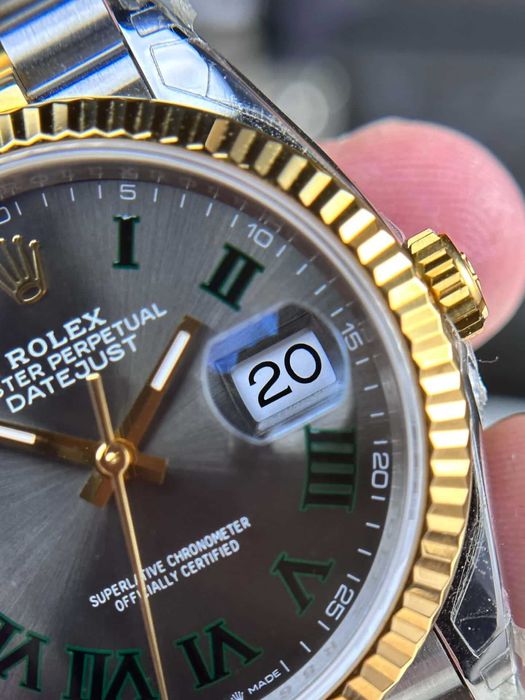 Rolex Datejust wimbledon 36mm двуцветно злато