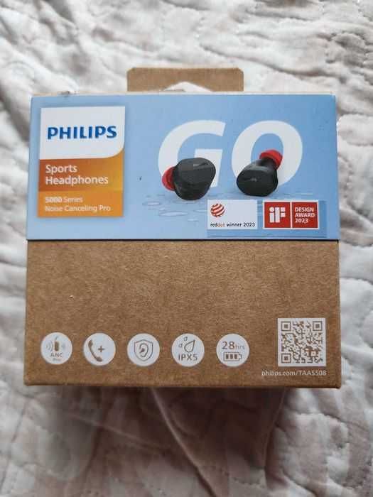 Casti PHILIPS TAA5508BK/00, True Wireless, Bluetooth,Noise Cancelling,