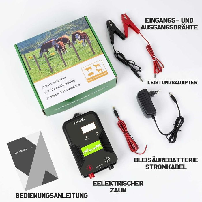 Електропастир 15km 12000V 2J за животни