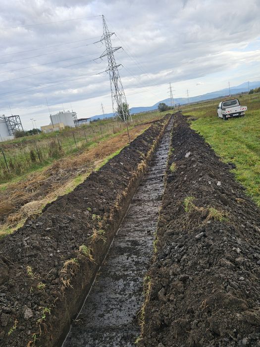 Lucrări cu miniexcavator, fundații,săpături, canalizări