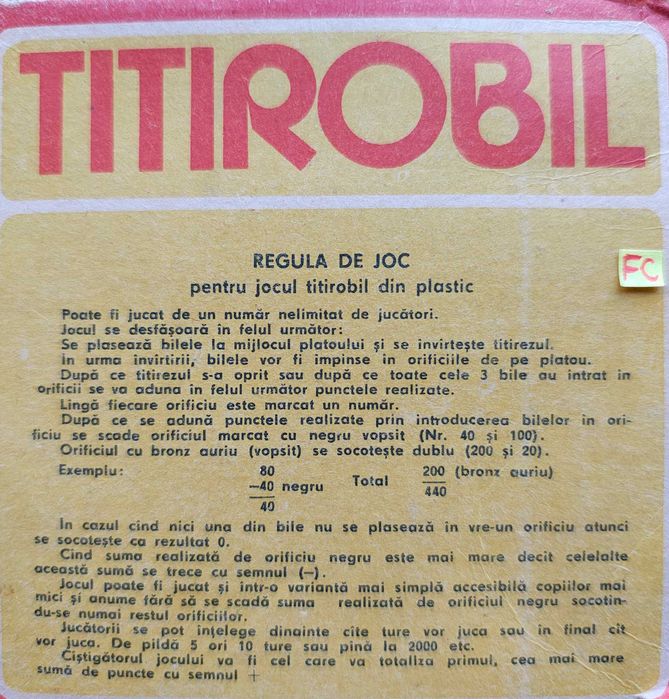 Jucarie perioada comunista - TITIROBIL