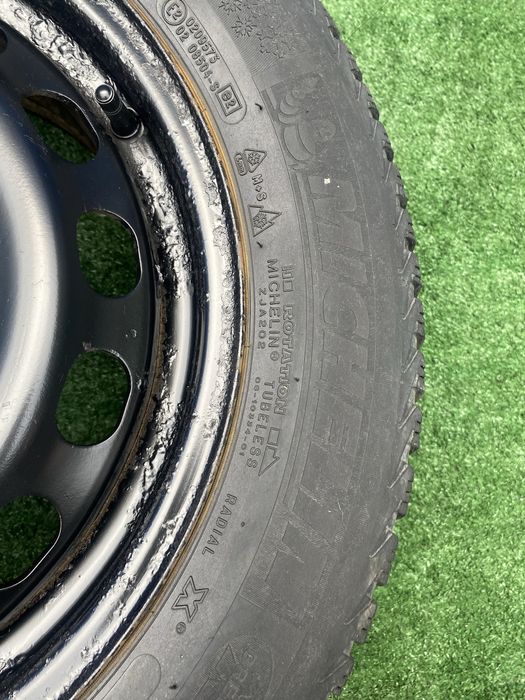 Roata rezerva OEM Originala Vw Seat Skoda R 16 5X112 6JX16H2 Et 40 8D0601027A cu anvelopa SH Michelin Alpin 205 55 16