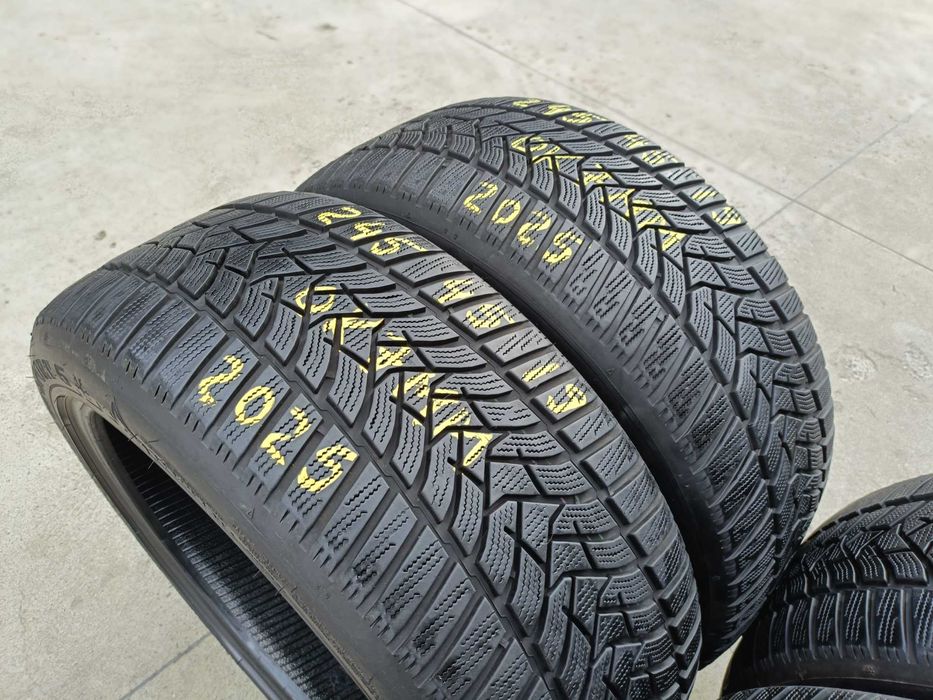 Set 4 anvelope de iarna 245 45 19 dunlop winter sport 5 profil 7 mm dot 2025