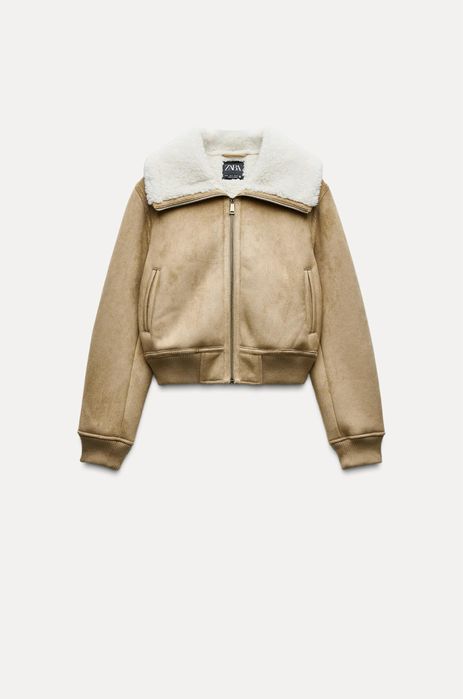 Zara дубленка новая