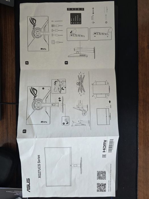 Монитор игровой Asus Rog 27 4k 160Гц Fast IPS