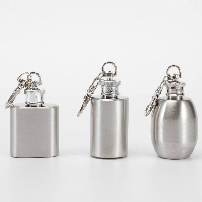 Мини фляжка из нержавещей стали брелок