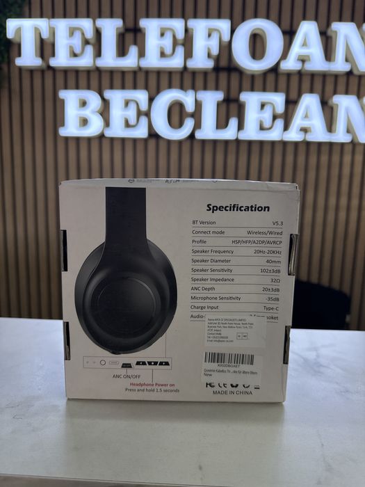 Wireless Headphone active noise cancelling stereo headphone with microphone