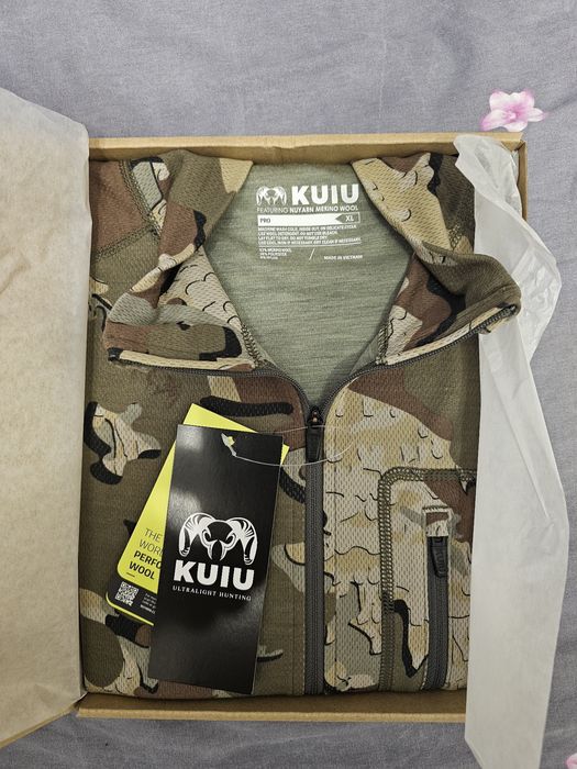 KUIU лонгслив 200 Zip-t Merino