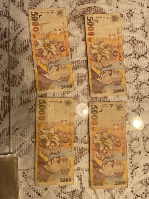 Bancnota de 5000 lei din 1998 Lucian Blaga 007A