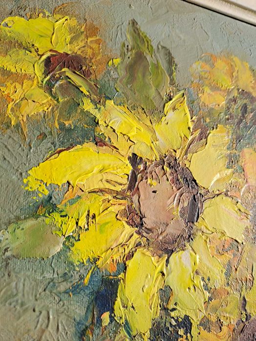 tablou vechi pictura pe pfl 36/46 cm semnat