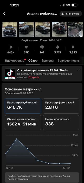 Тик ток аккаунт