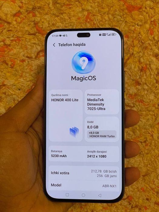 Honor 400 Lite. Yangi