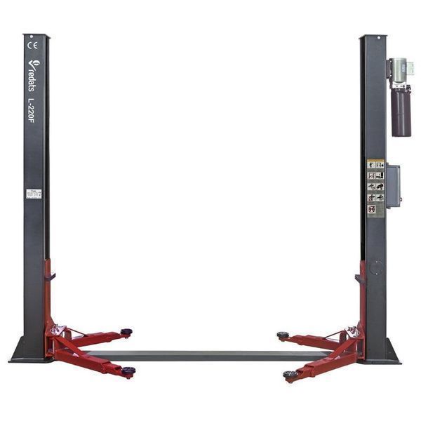 Двуколонен подемник за автомобили 4 тона с автоматично отключване 230v