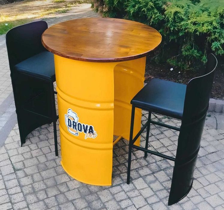 Бочка-Стол + Стулья