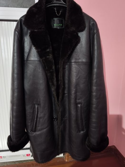 Дублёнка кожанная