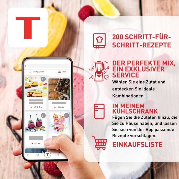Нов 2г Гаранция Мощен Настолен Блендер Tefal PERFECTMIX+ 1200W/230V, 2 литра