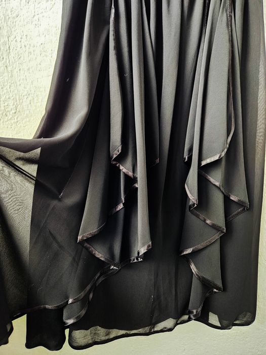 Fustă vintage midi stil gotic din voal Puszta