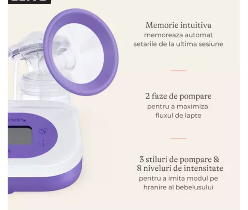 Pompa de san electrica Lansinoh bebeluș alăptat