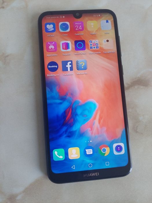 Vând Huawei Y7 2019 Black impecabil fără probleme, NEcodat /poze reale