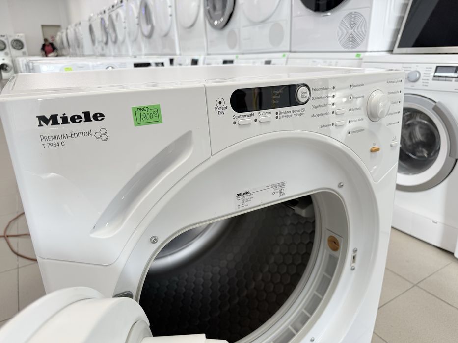 Miele uscător rufe premium T7744C PerfectDry – impecabil!