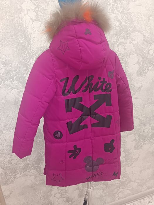 Куртка  зима на девочку розовая