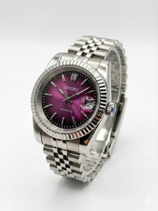 Часовник Seiko Datejust Purple Dial