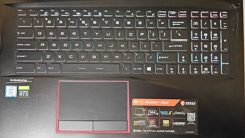 Laptop Gaming MSI 17.3 GE75 Intel i7 4.5GHz 16GB DDR4 1TB SSD RTX 2080