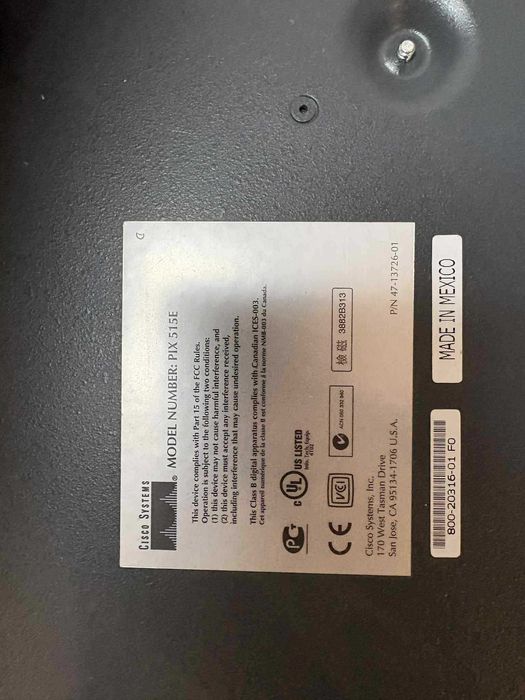 Cisco PIX-515E VPN Network Security Firewall мрежово устройство