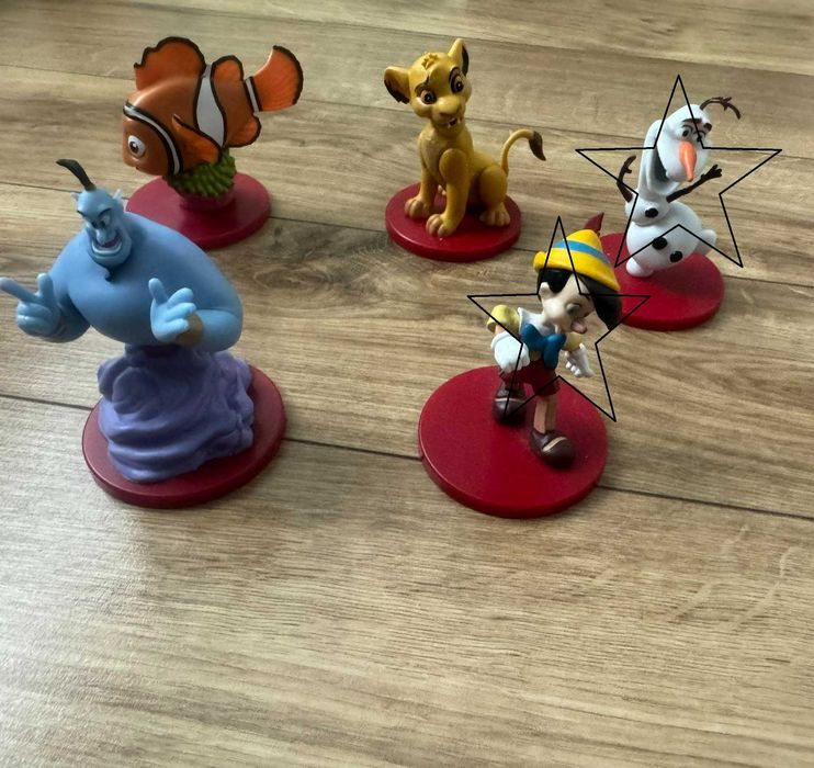 Лот Тонколона Магически аудио приказки Дисни+ 6 книги с фигурки