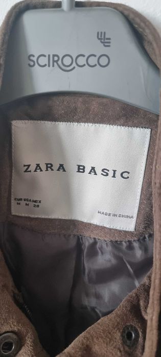 Geaca / Jacheta de dama  ZARA de piele intoarsa naturala