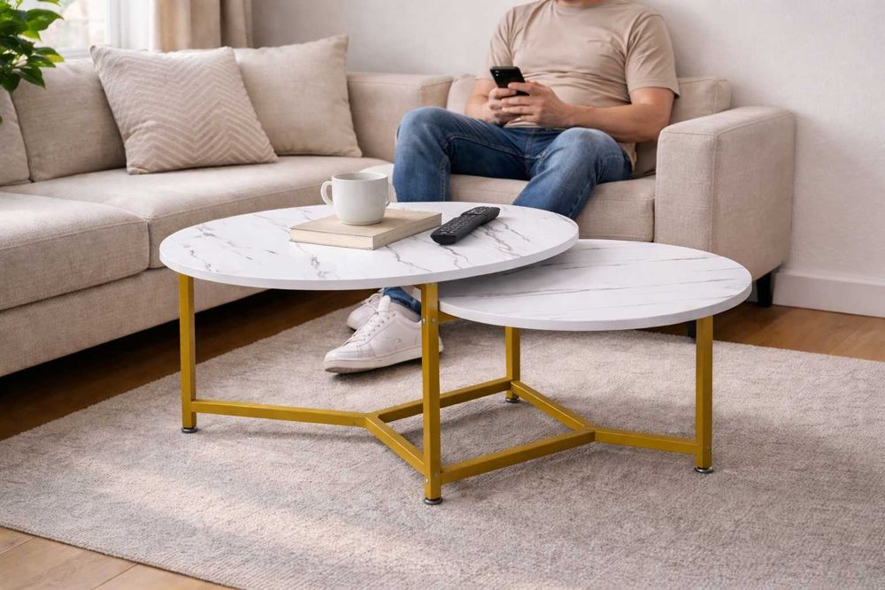 Комнатный журнальный стол, кофейный, складной, минималистичный