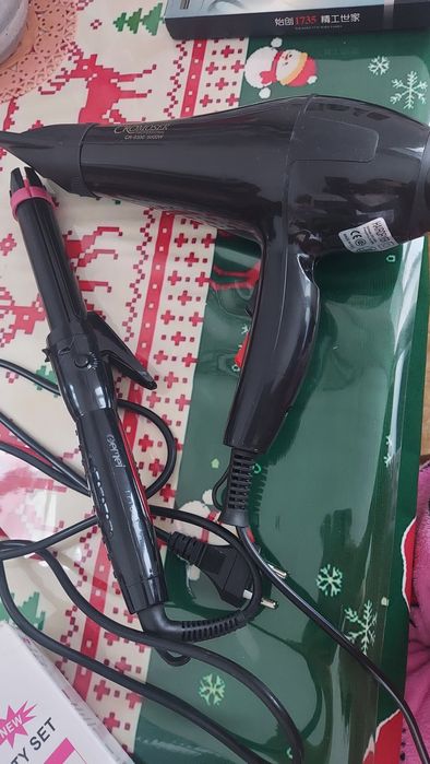 Фен + утюжок-плойка 2-в-1