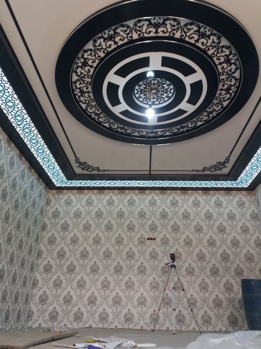 Обой, травертин, шпаклевка ранг, ламинат ишларини киламиз