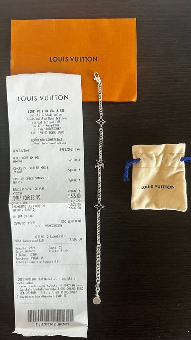 brățară și colier din argint, ochelari de soare - LOUIS VUITTON