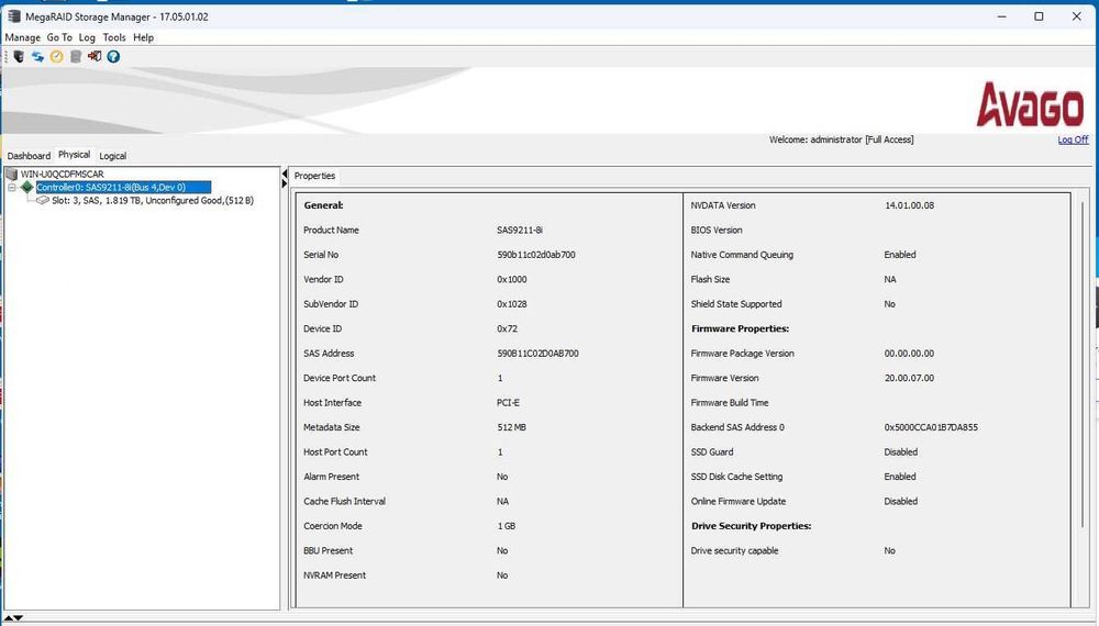 Raid контролери DELL Perc H700, H710, H310, H200 It mode
