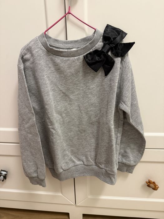 Bluzon gri cu funda, HM ,6-8 ani, 128cm