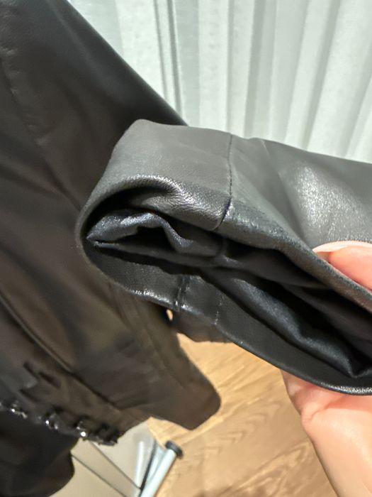 Супер sexy вталено късо кожено яке. Ново