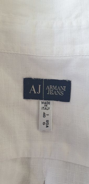 Armani Jeans 100% Лен / Womens Size M ОРИГИНАЛ! Дамска Ленена Риза!