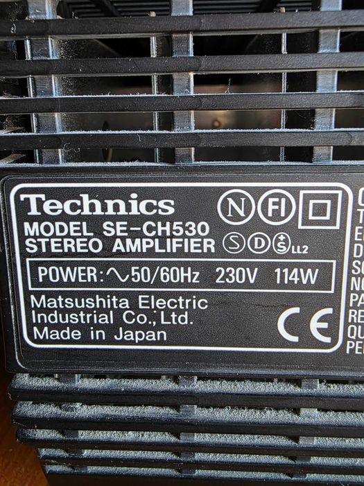 Sistem Hi-Fi Technics SC-CH530, CD MASH, dublu deck, Made Japan